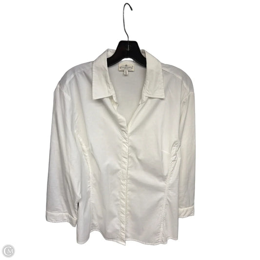 Top Long Sleeve By Grand And Greene In White, Size: Xl