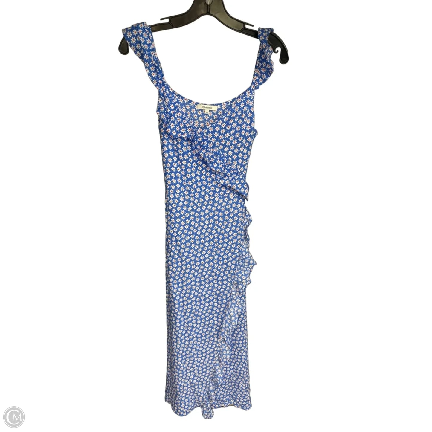 Dress Casual Maxi By Madewell In Blue & White, Size: 2