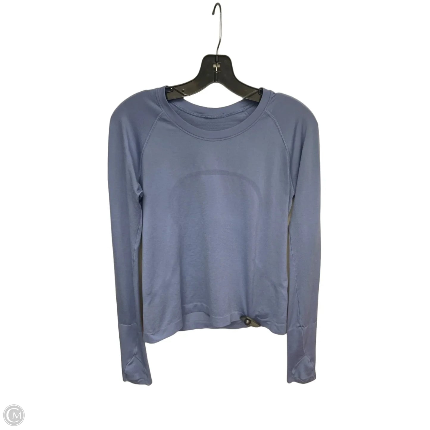 Athletic Top Long Sleeve Crewneck By Lululemon In Blue, Size: 8