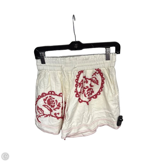 Shorts By Free People In Red & White, Size: Xs