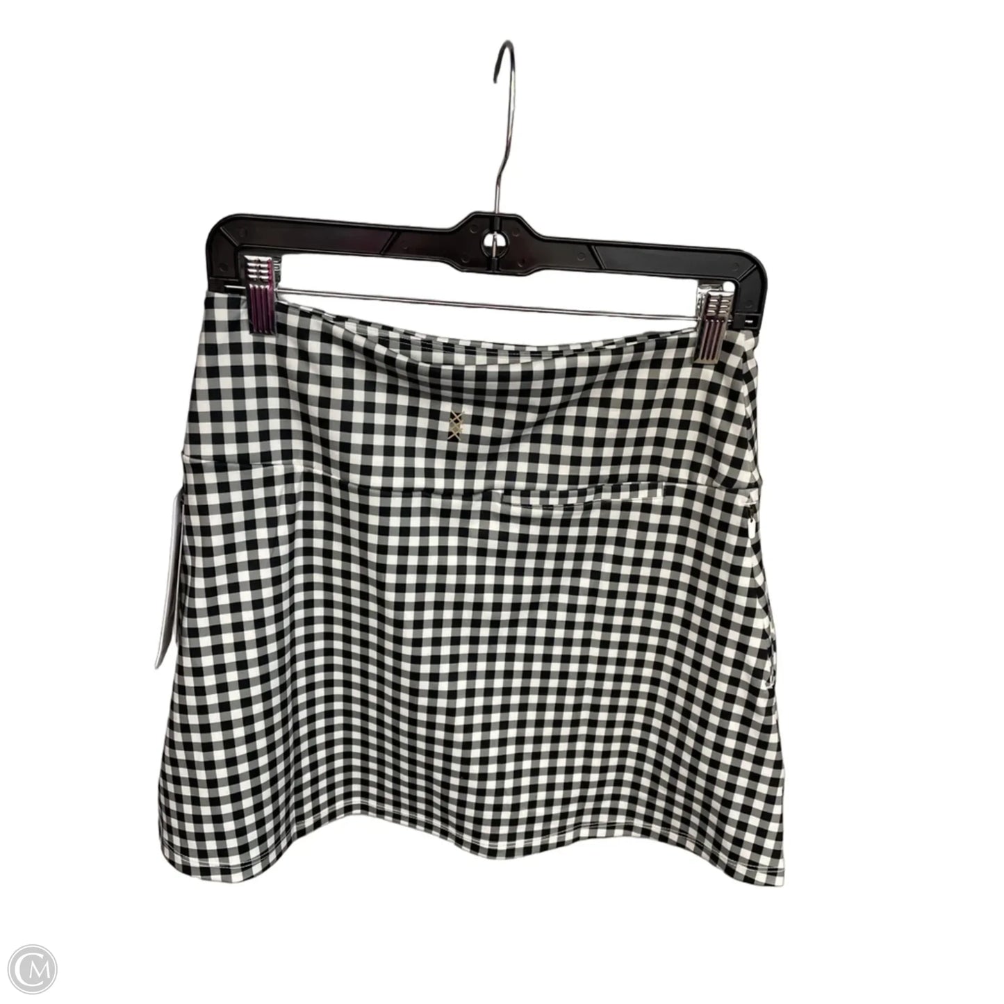 Skort By Clothes Mentor In Green & White, Size: M