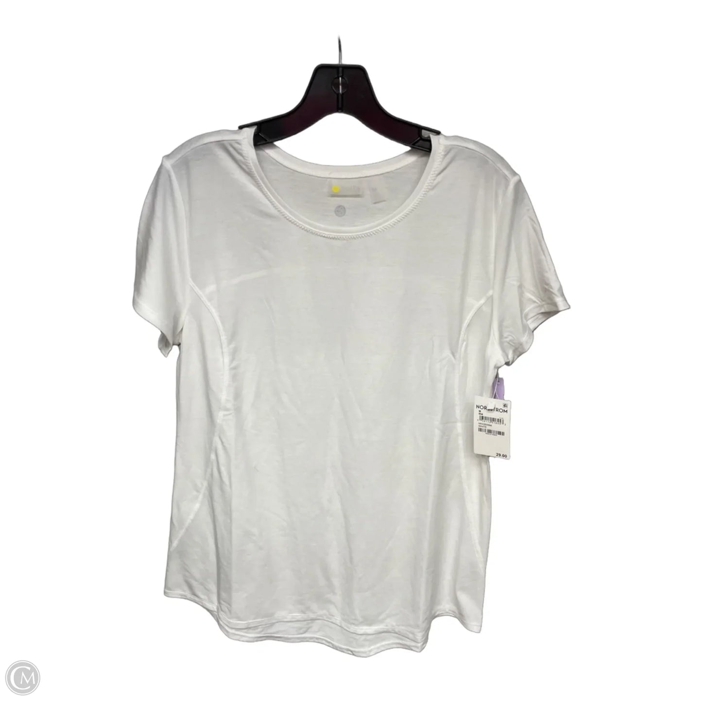 Athletic Top Short Sleeve By Zella In White, Size: M