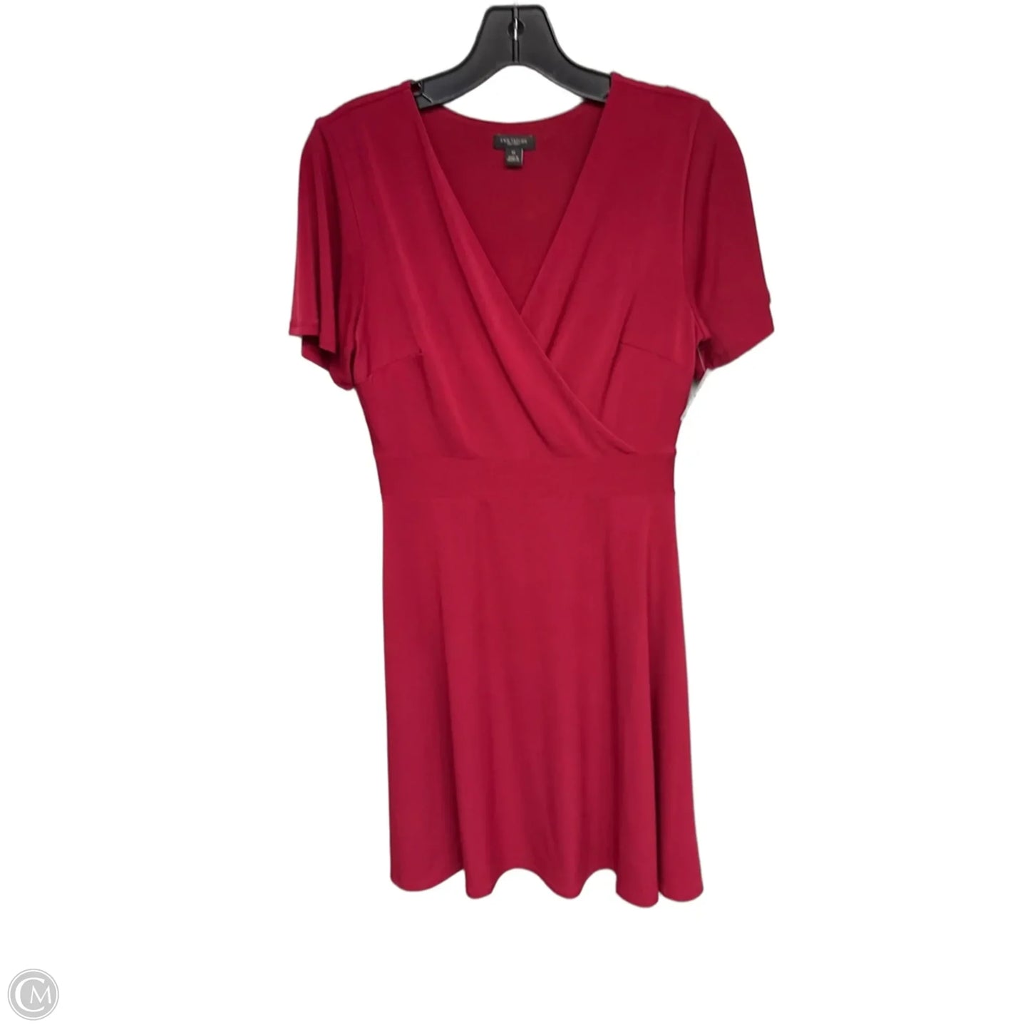 Dress Casual Midi By Ann Taylor In Red, Size: Xs