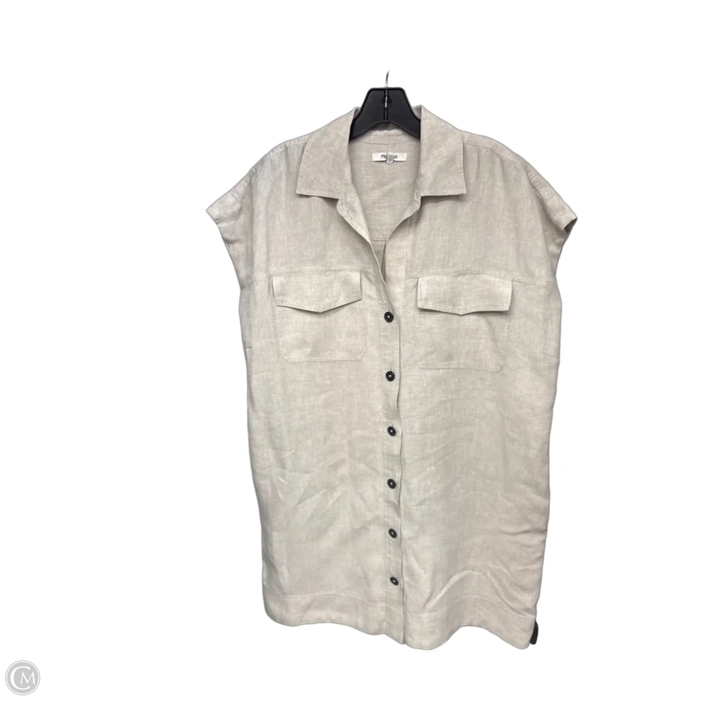 Dress Casual Midi By Madewell In Cream, Size: M