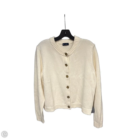 Cardigan By Gap In Cream, Size: Xl
