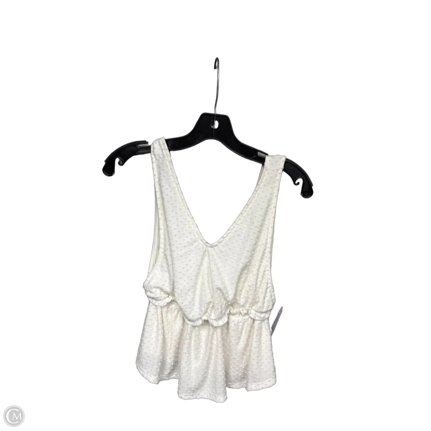 Top Sleeveless By Sadie & Sage In White, Size: M