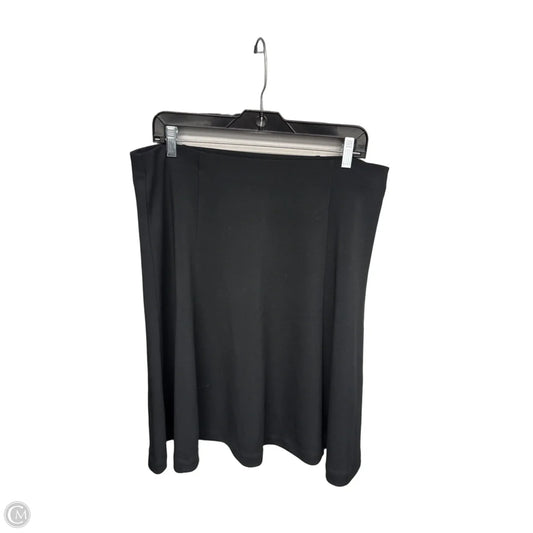 Skirt Midi By Alfani In Black, Size: L