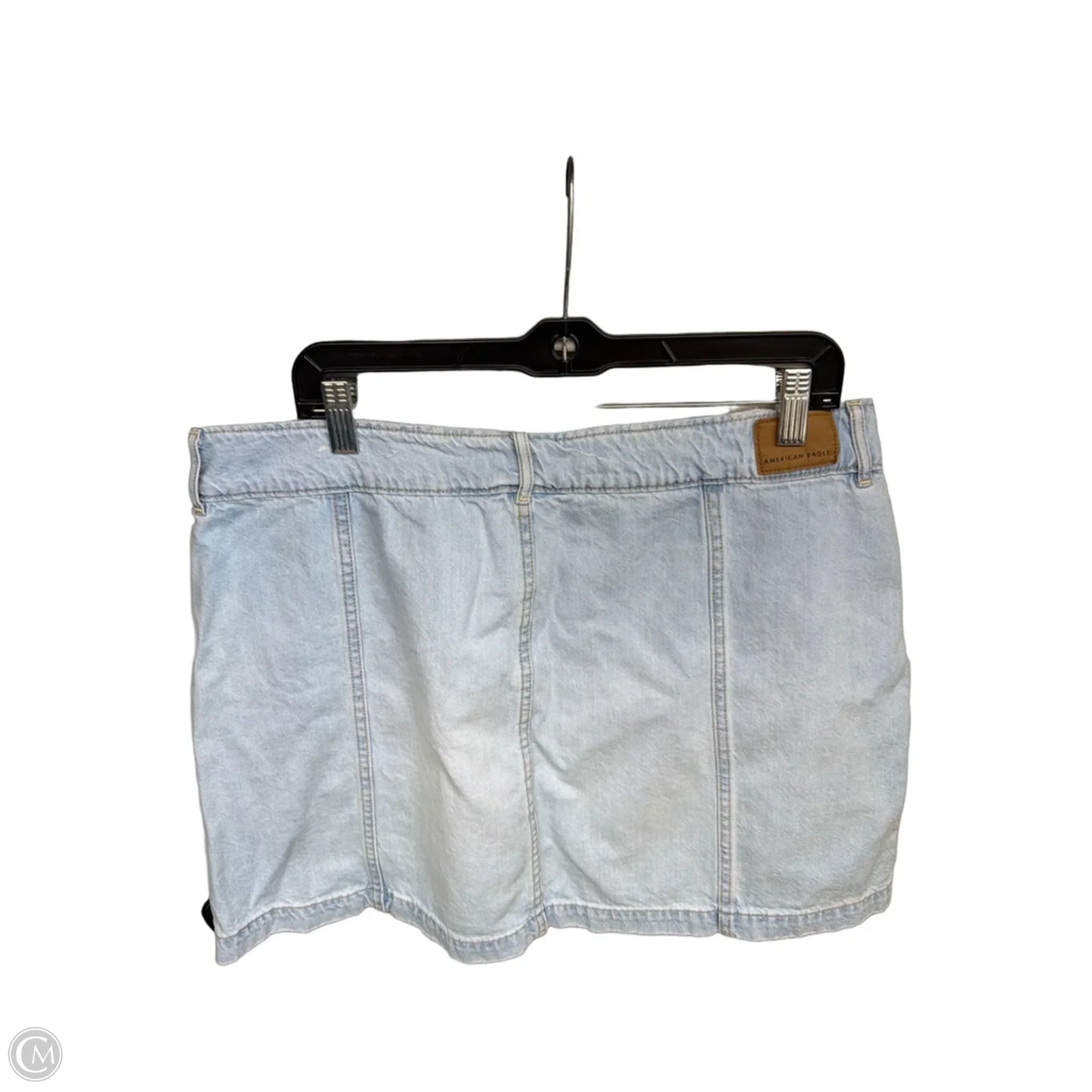 Skirt Mini & Short By American Eagle In Blue Denim, Size: 16