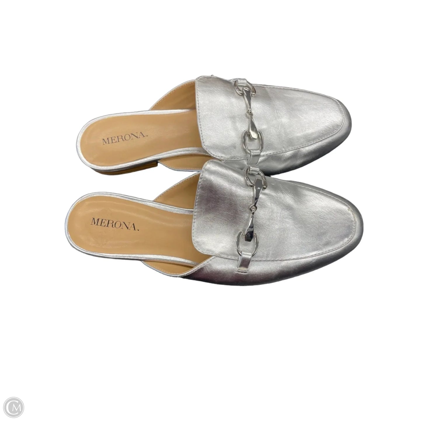 Shoes Flats By Merona In Silver, Size: 6.5