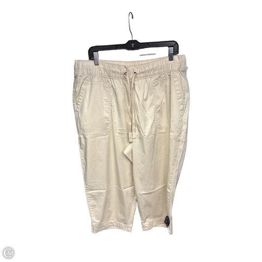 Pants Cropped By Lane Bryant In Cream, Size: 16
