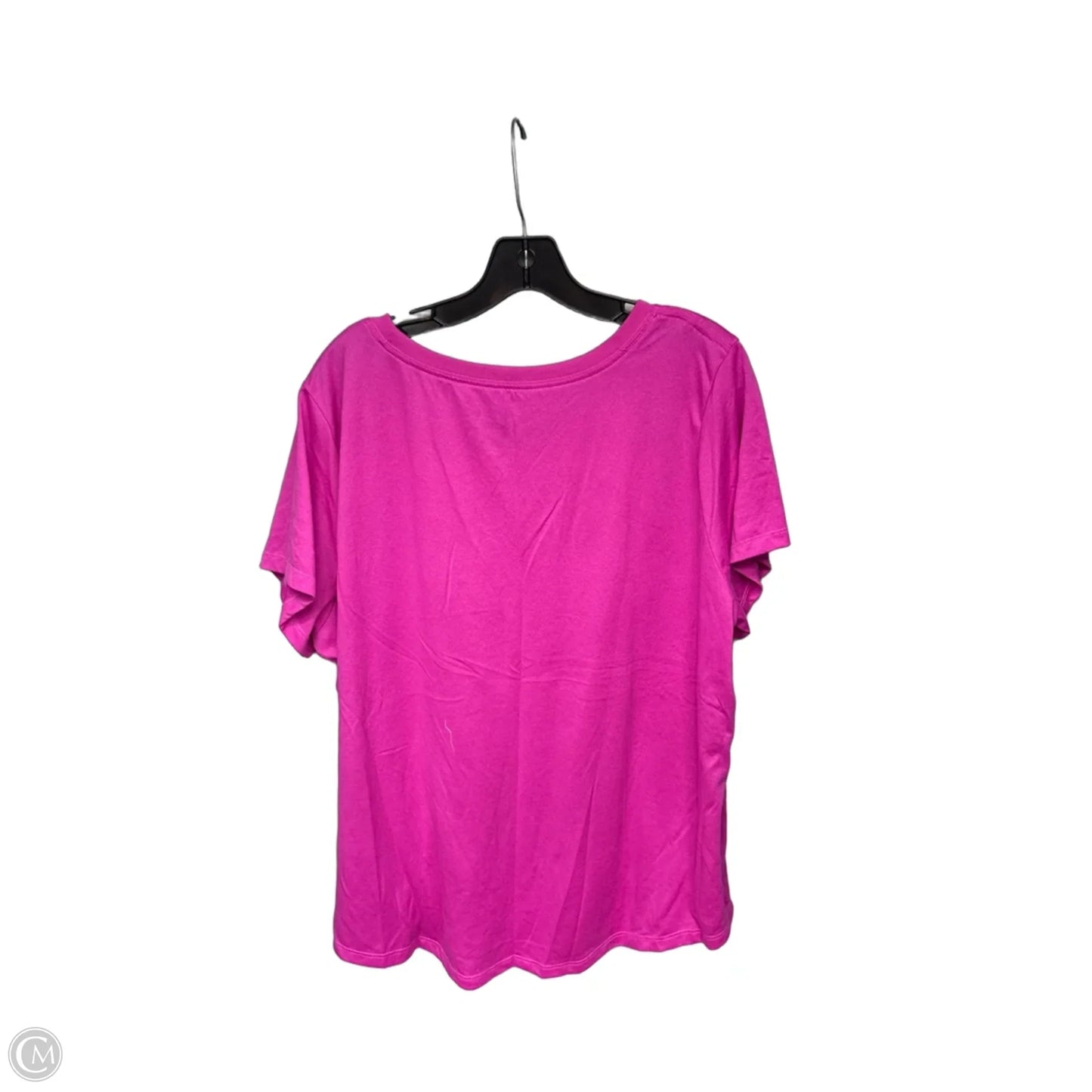 Athletic Top Short Sleeve By Nike Apparel In Pink, Size: 2x