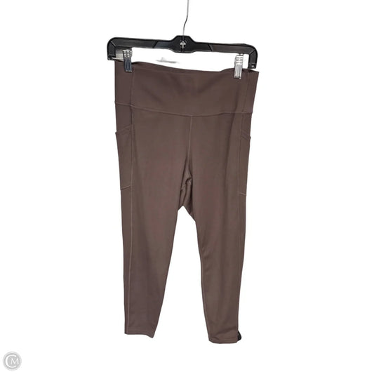 Athletic Leggings By Gapfit In Brown, Size: L