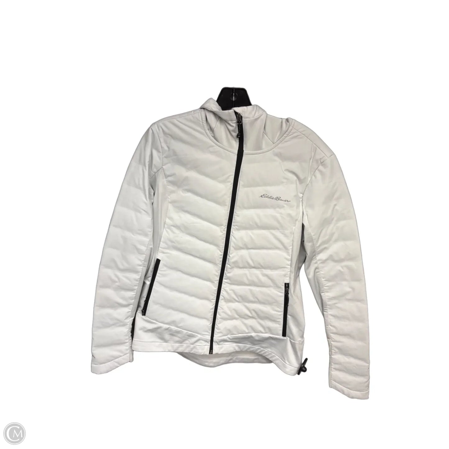 Jacket Puffer & Quilted By Eddie Bauer In Grey, Size: L