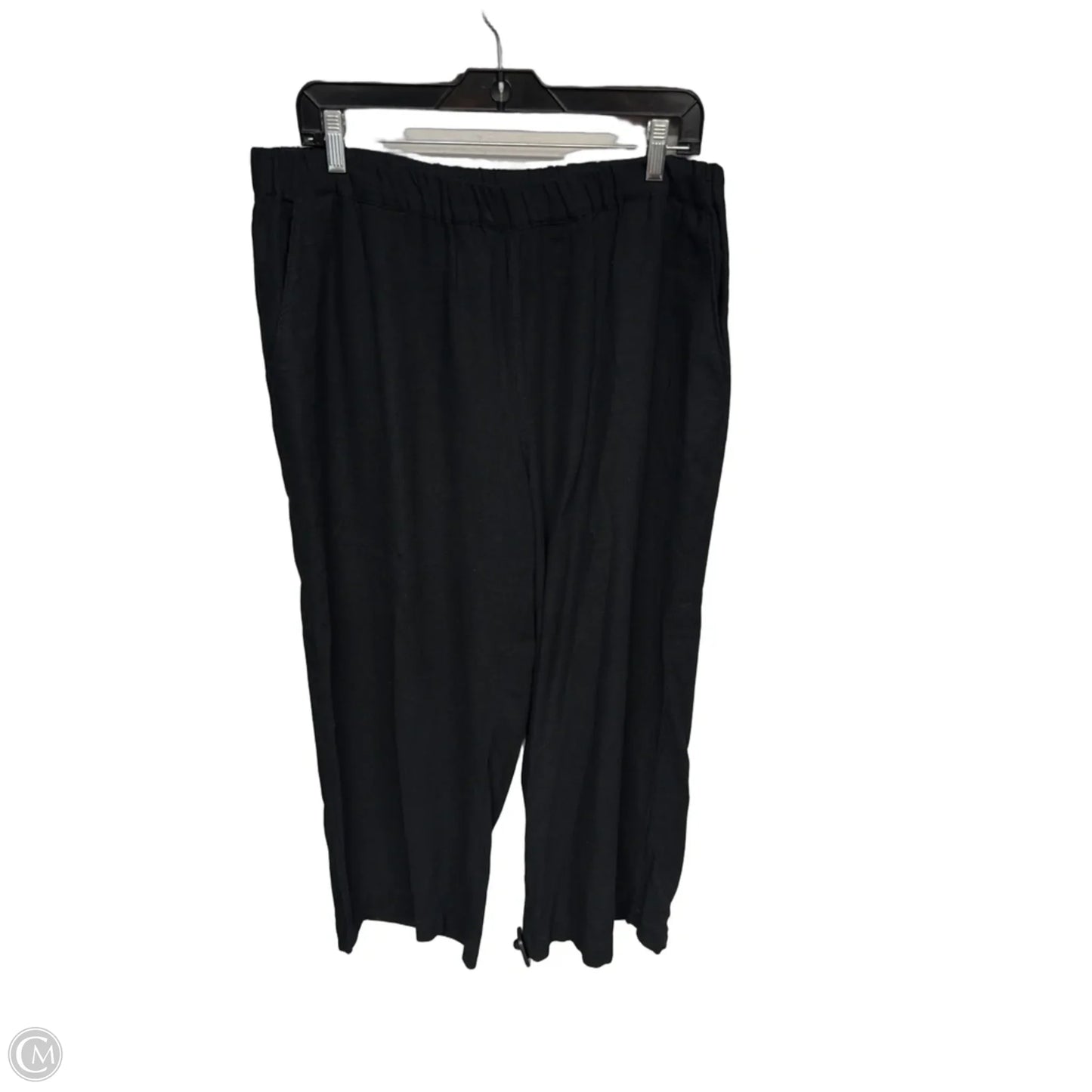 Pants Linen By Caslon In Black, Size: L