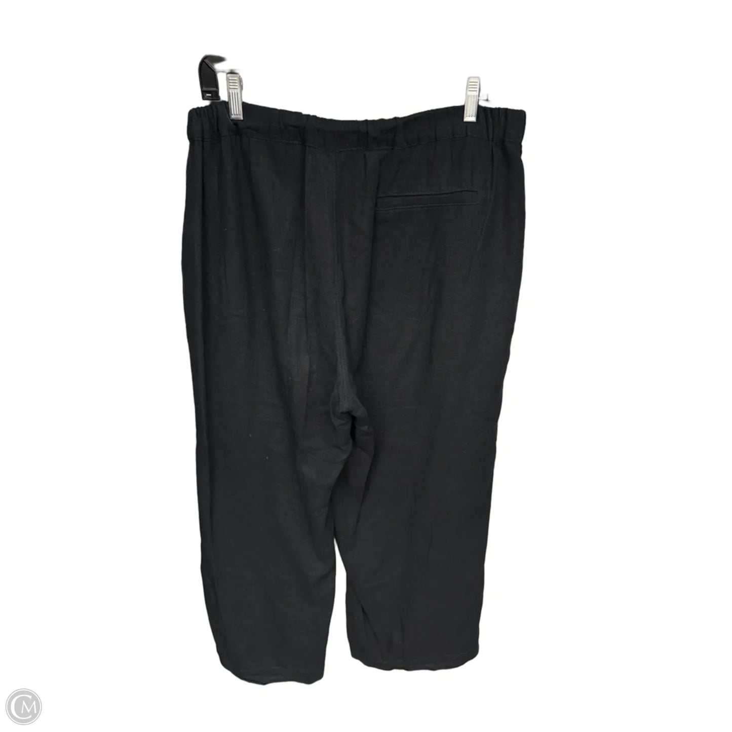 Pants Linen By Caslon In Black, Size: L