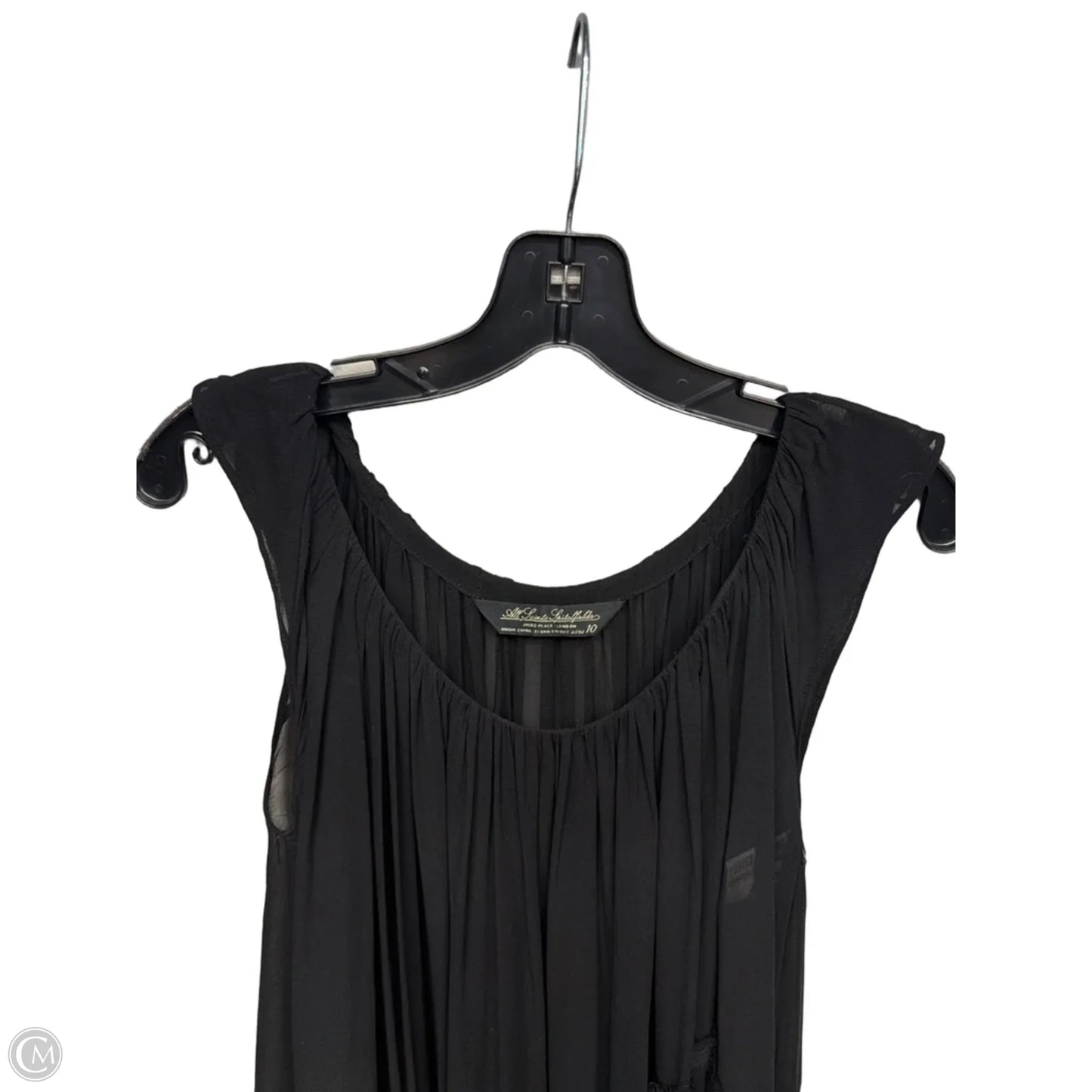 Tunic Sleeveless By Clothes Mentor In Black, Size: 10