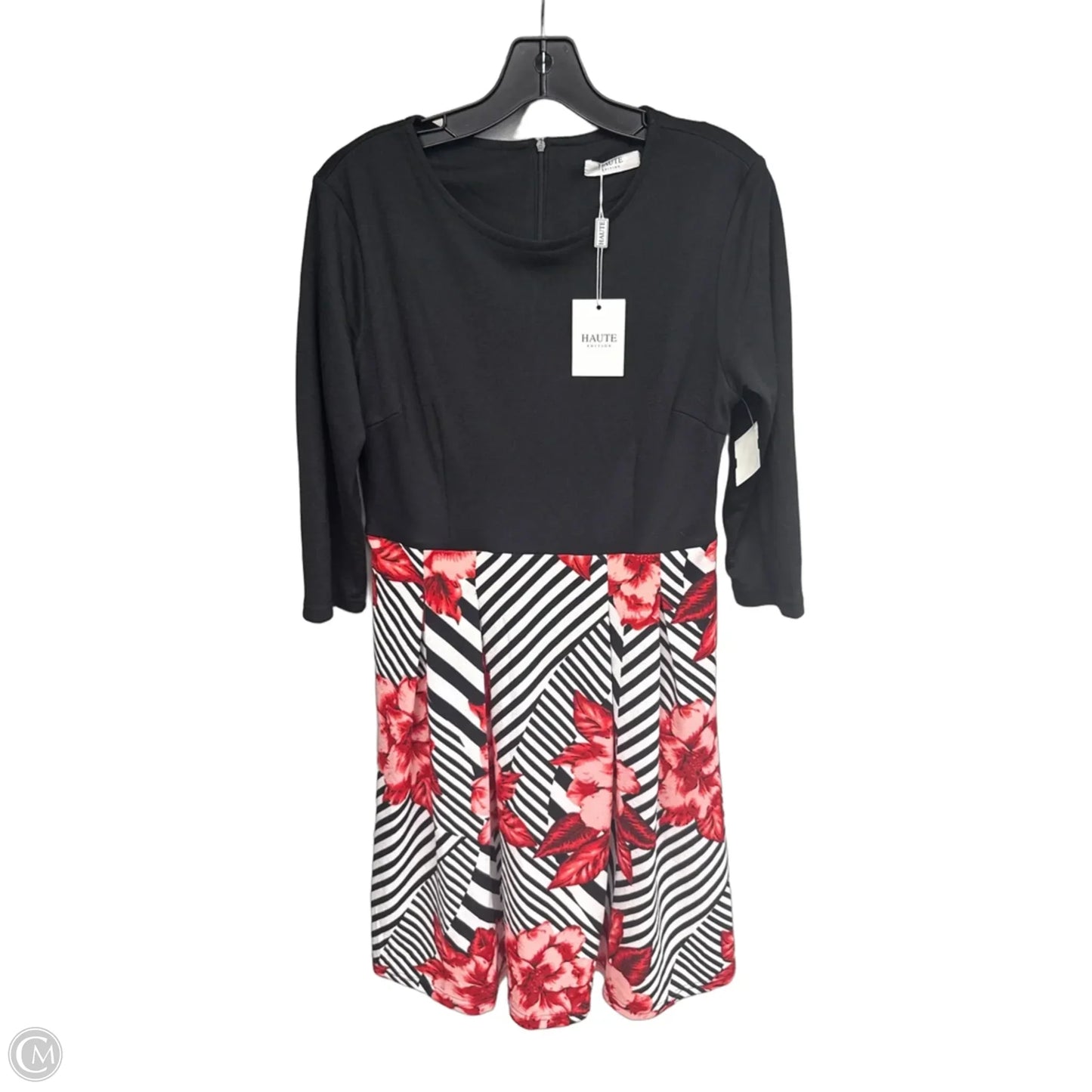 Dress Casual Midi By Clothes Mentor In Black & Red, Size: S
