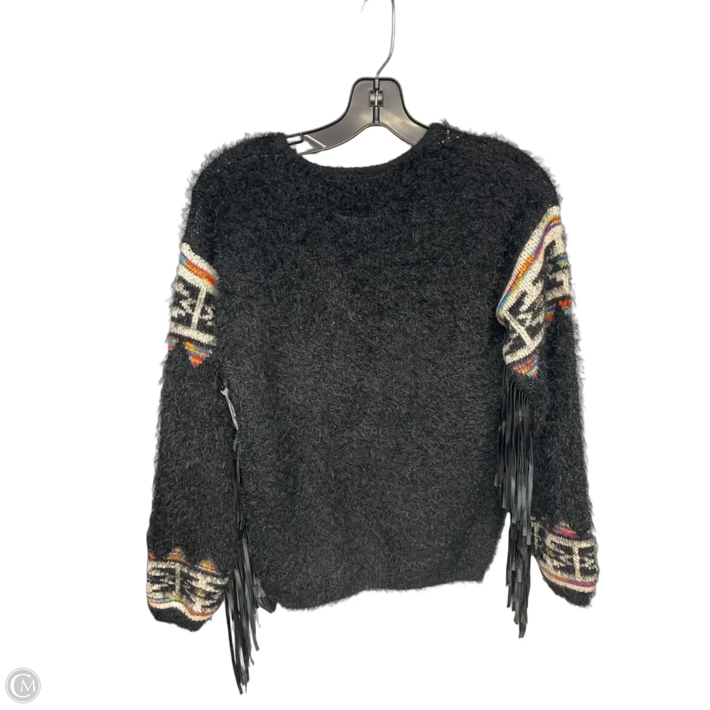 Sweater By Clothes Mentor In Black & White, Size: M