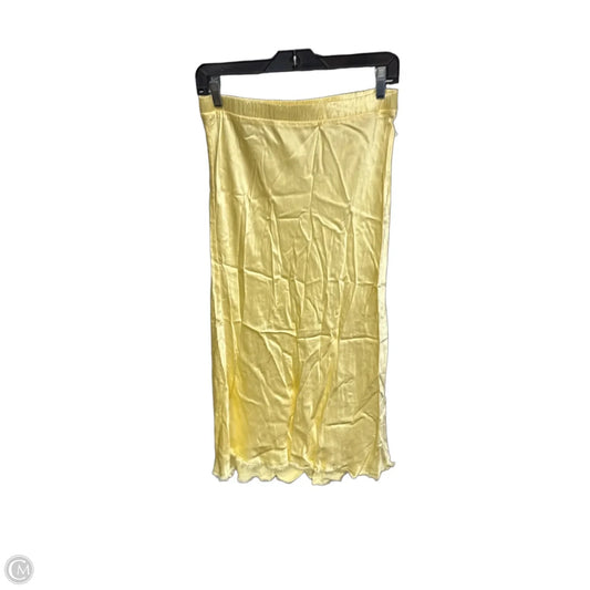 Skirt Midi By Nation In Yellow, Size: M
