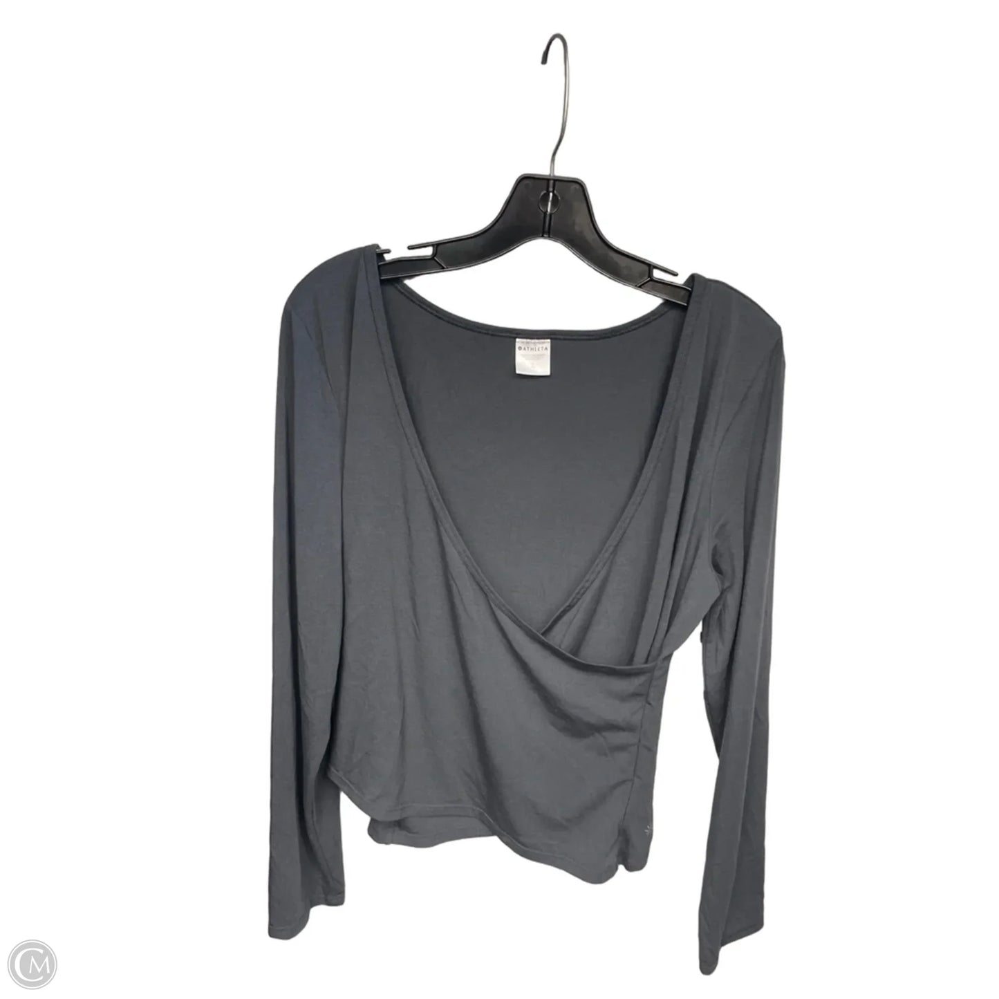 Top Long Sleeve By Athleta In Grey, Size: Xl