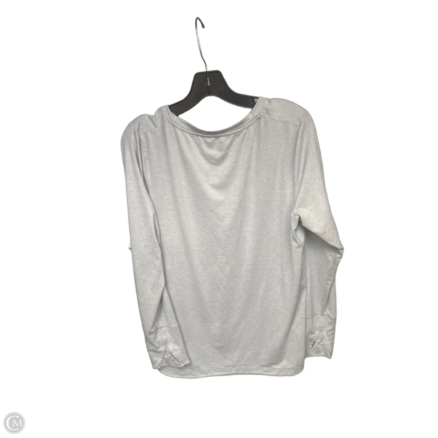 Athletic Top Long Sleeve Crewneck By Athleta In Grey, Size: L