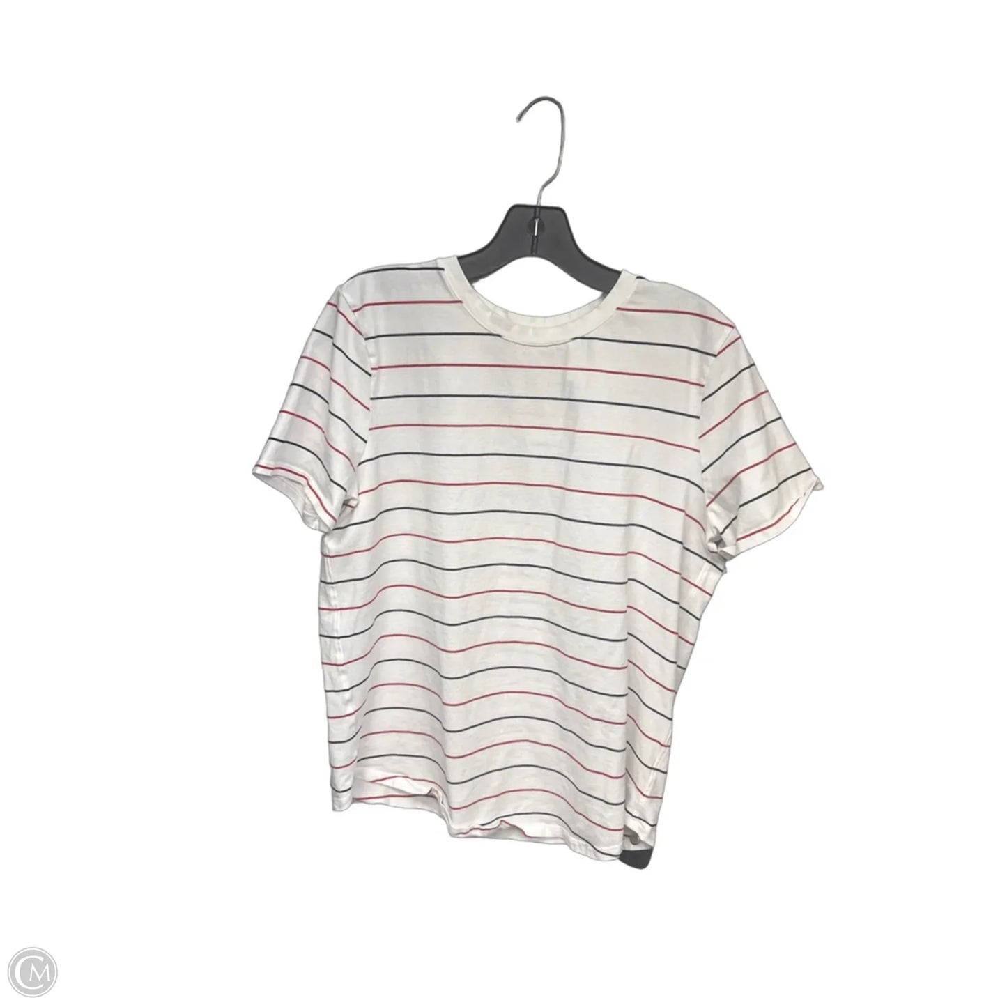 Top Short Sleeve By Lululemon In Striped Pattern, Size: 10