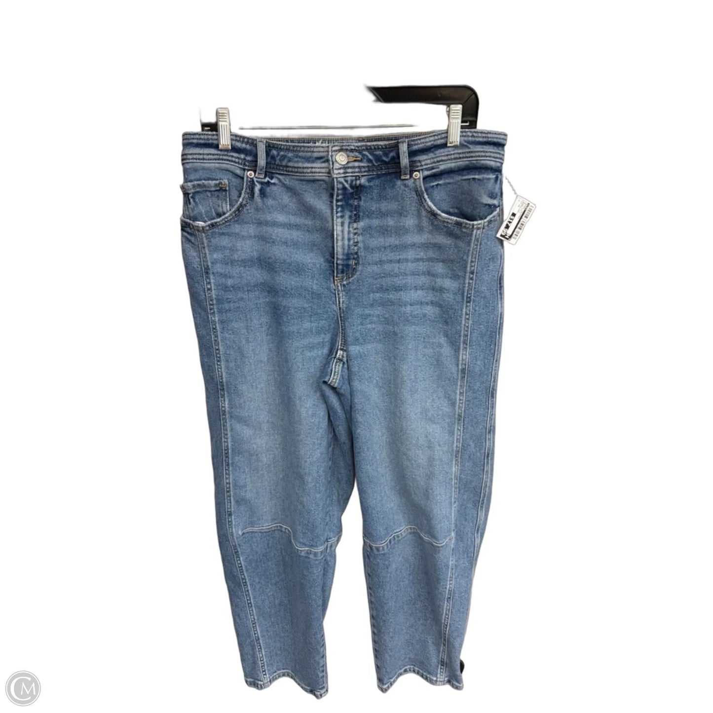 Jeans Cropped By Loft In Blue Denim, Size: 10