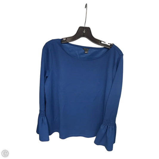 Top Long Sleeve By Ann Taylor In Blue, Size: M