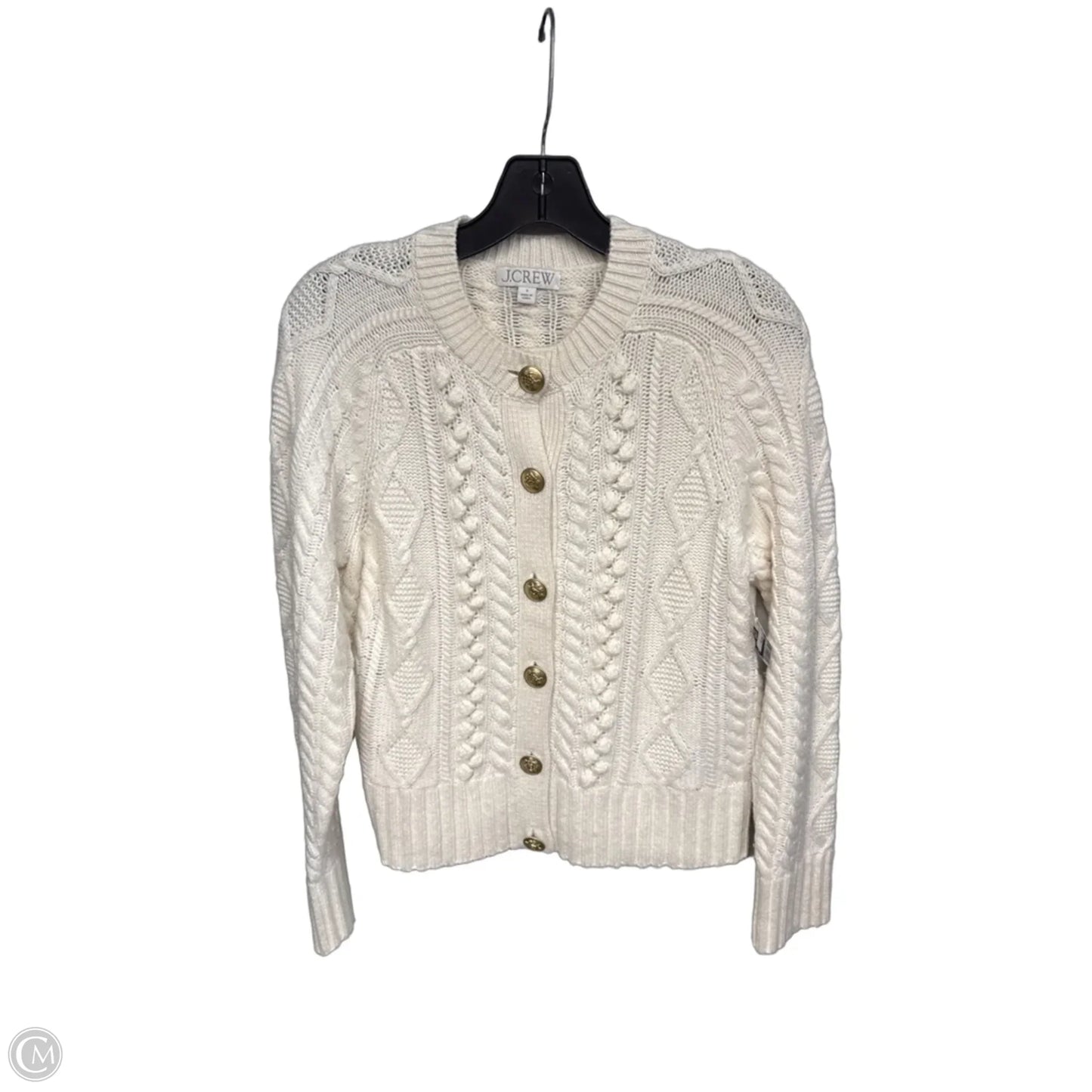 Sweater Cardigan By J. Crew In Cream, Size: S