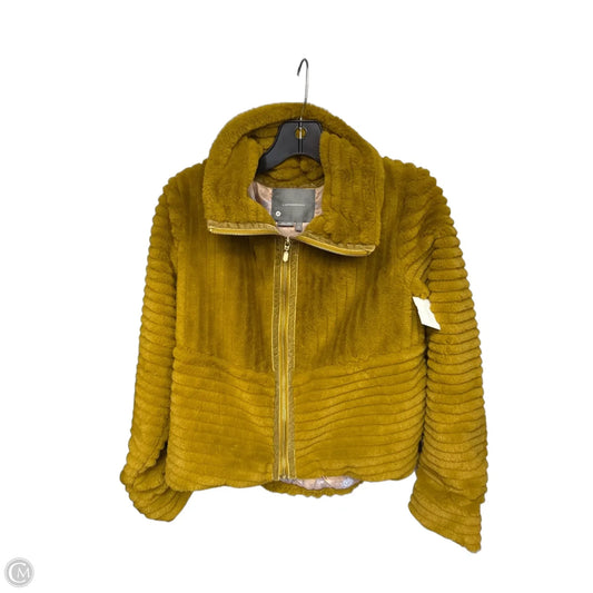Jacket Faux Fur & Sherpa By Anthropologie In Green, Size: S