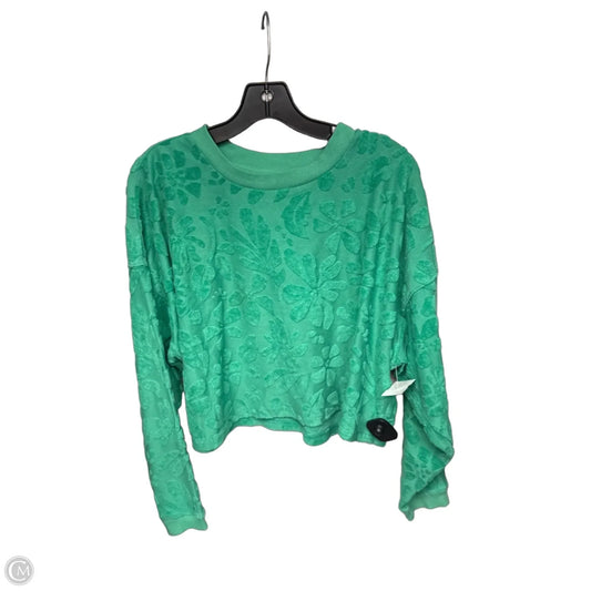 Top Long Sleeve By Billabong In Green, Size: M