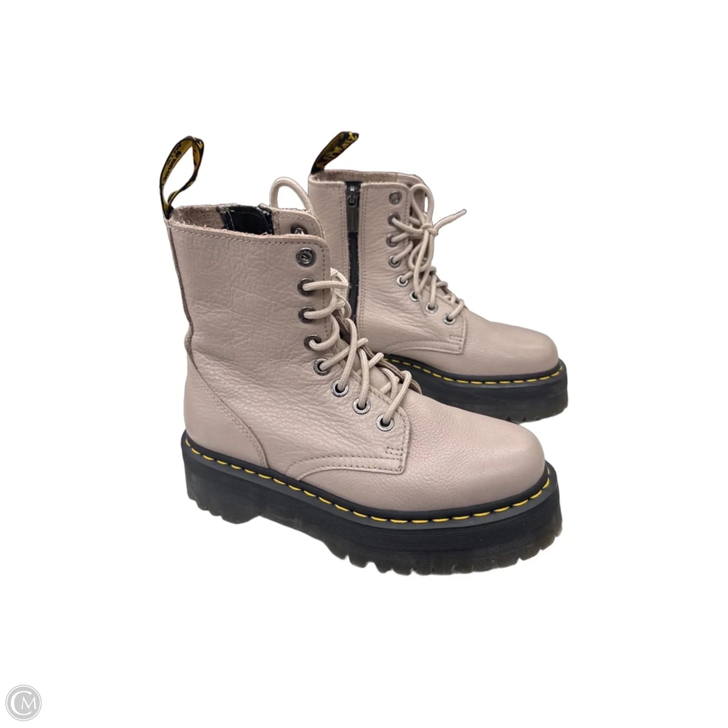 Boots Combat By Dr Martens In Taupe, Size: 7