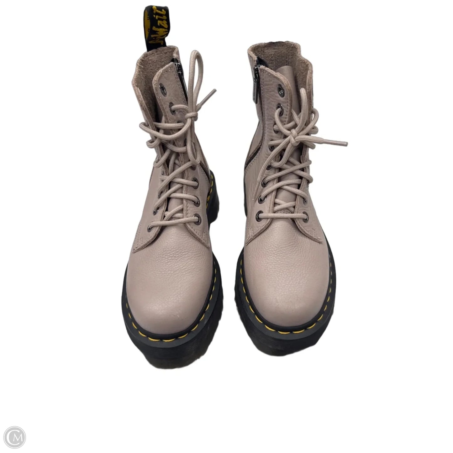Boots Combat By Dr Martens In Taupe, Size: 7
