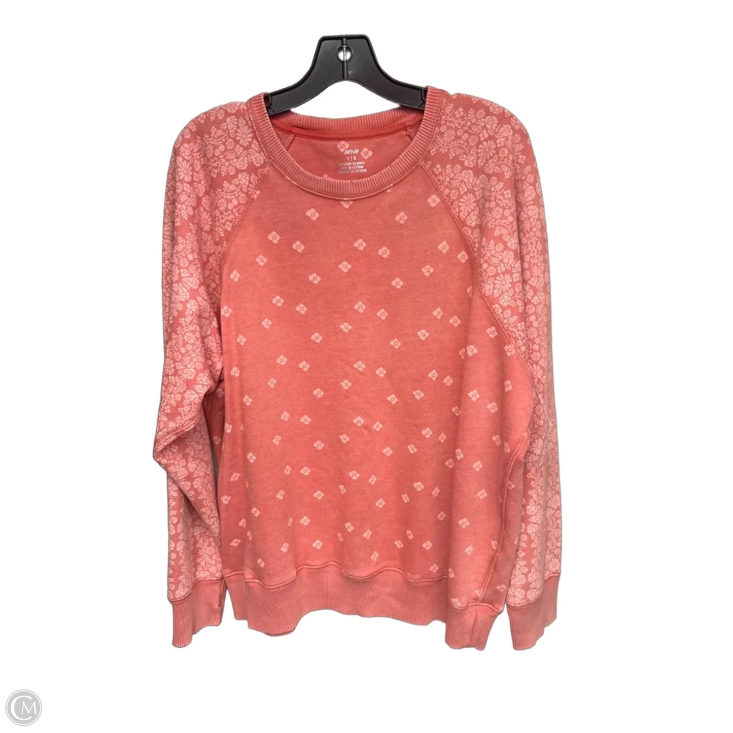 Sweatshirt Crewneck By Aerie In Orange, Size: L