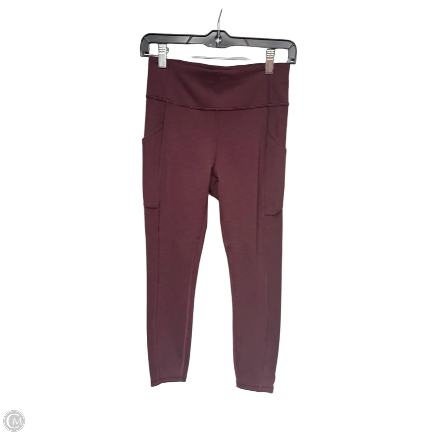 Athletic Leggings By Lululemon In Maroon, Size: 6