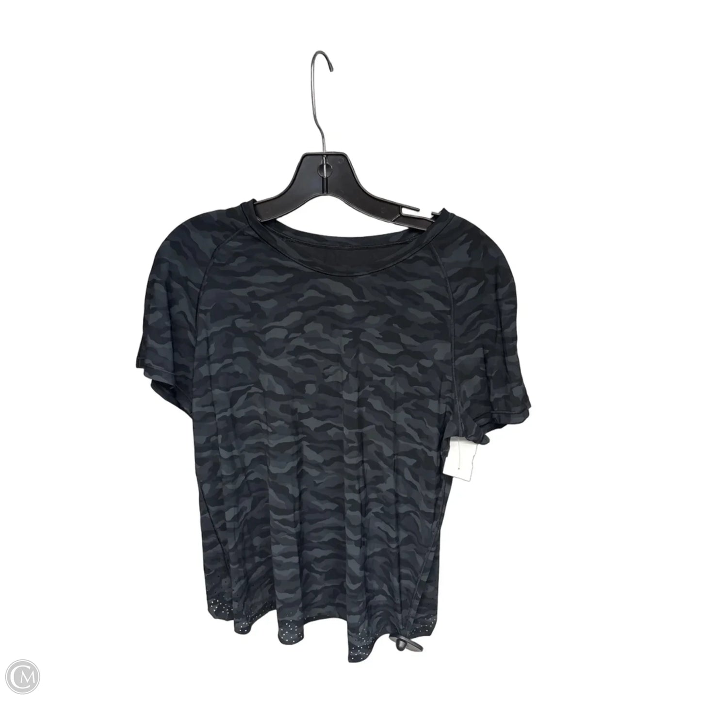 Athletic Top Short Sleeve By Lululemon In Camouflage Print, Size: S