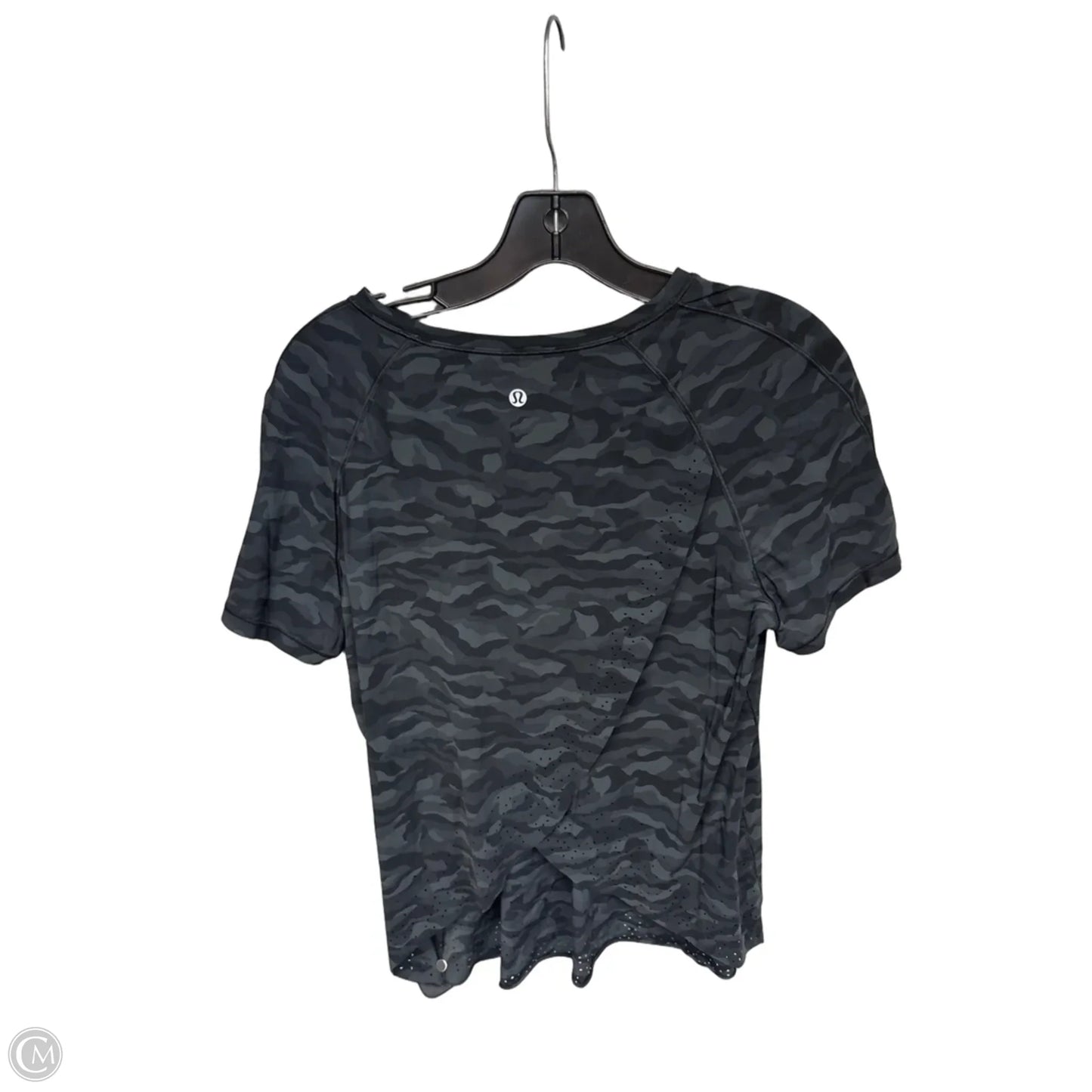 Athletic Top Short Sleeve By Lululemon In Camouflage Print, Size: S