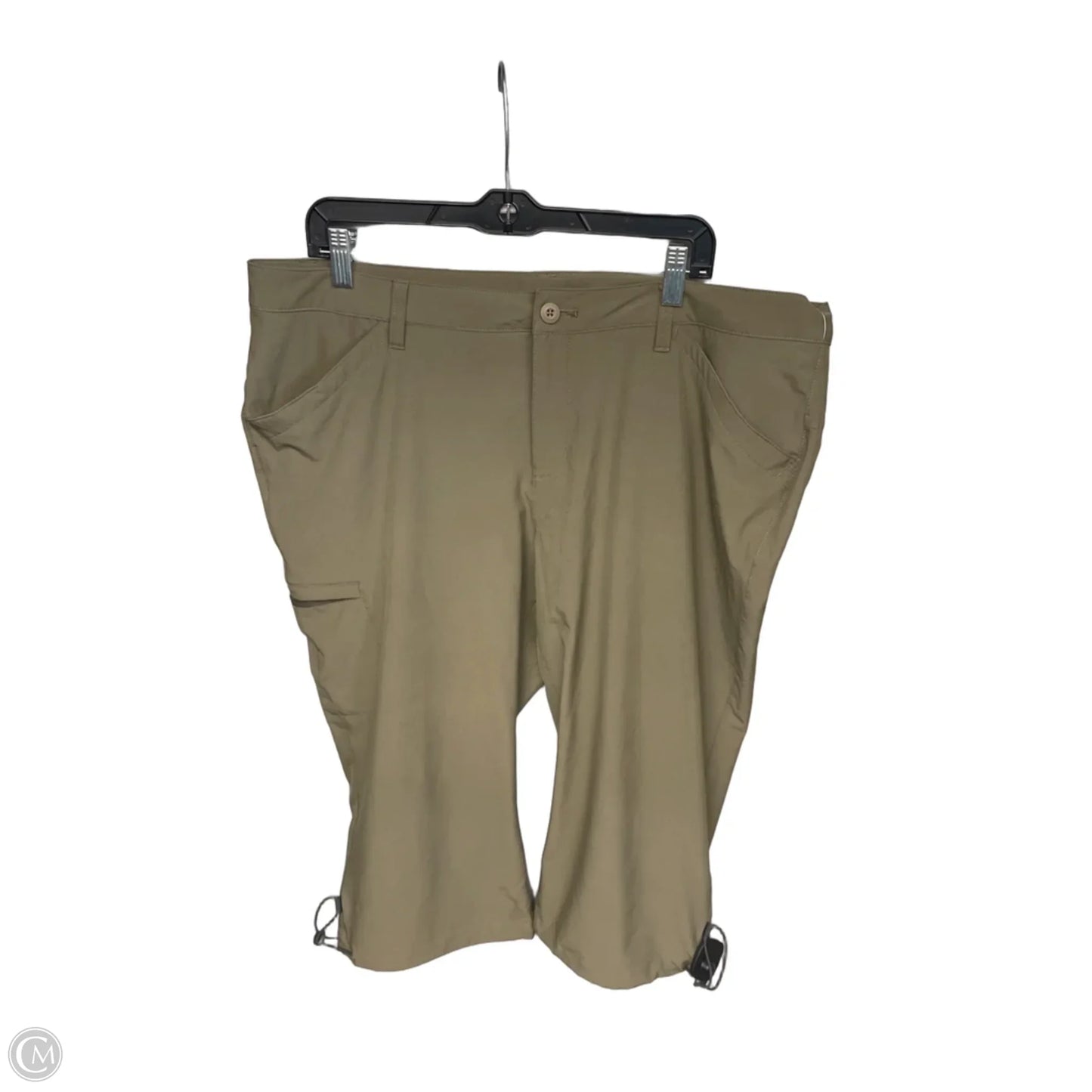 Athletic Capris By Eddie Bauer In Brown, Size: 18