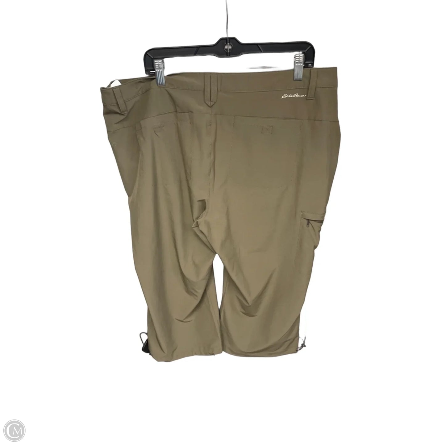 Athletic Capris By Eddie Bauer In Brown, Size: 18