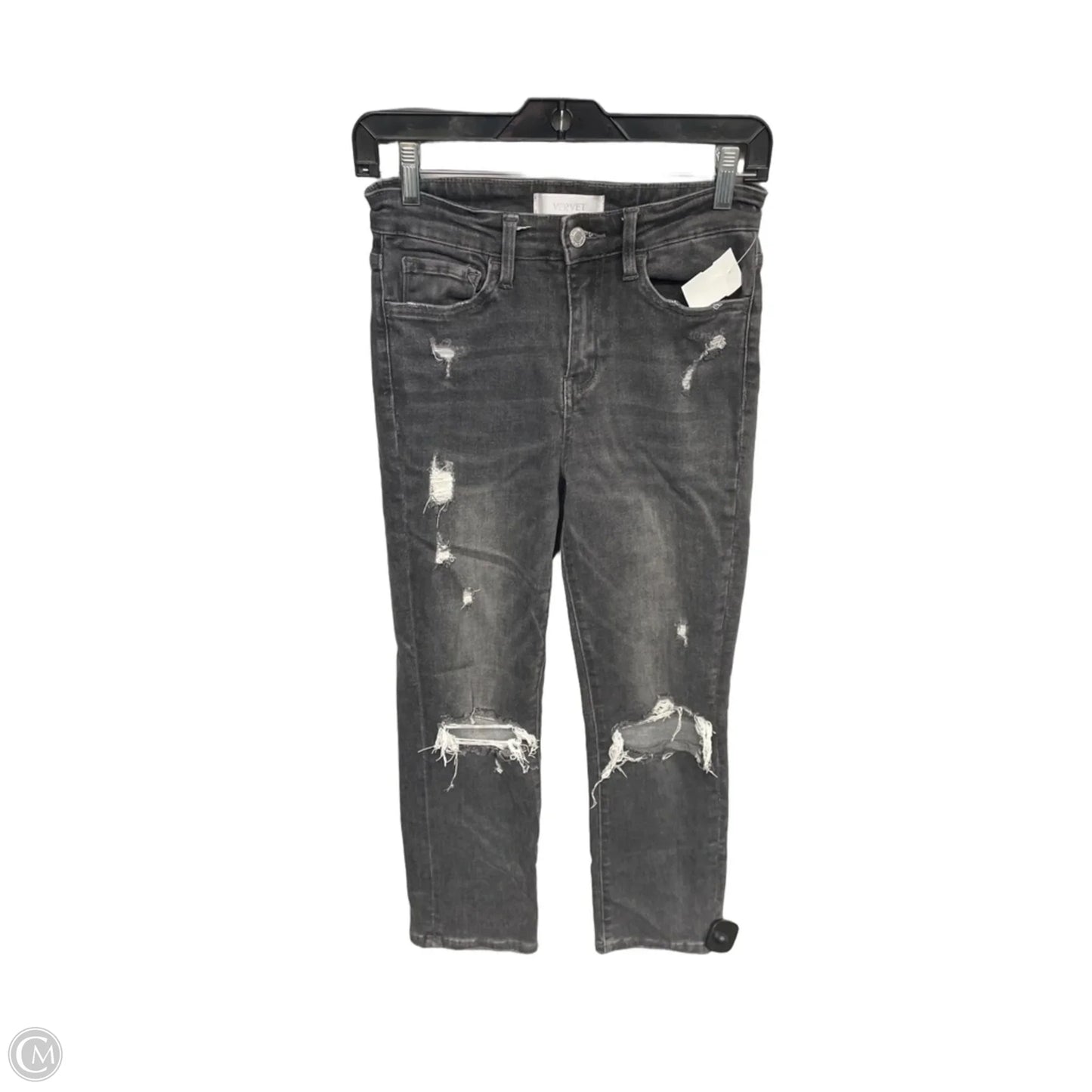 Jeans Straight By Vervet In Grey Denim, Size: 26