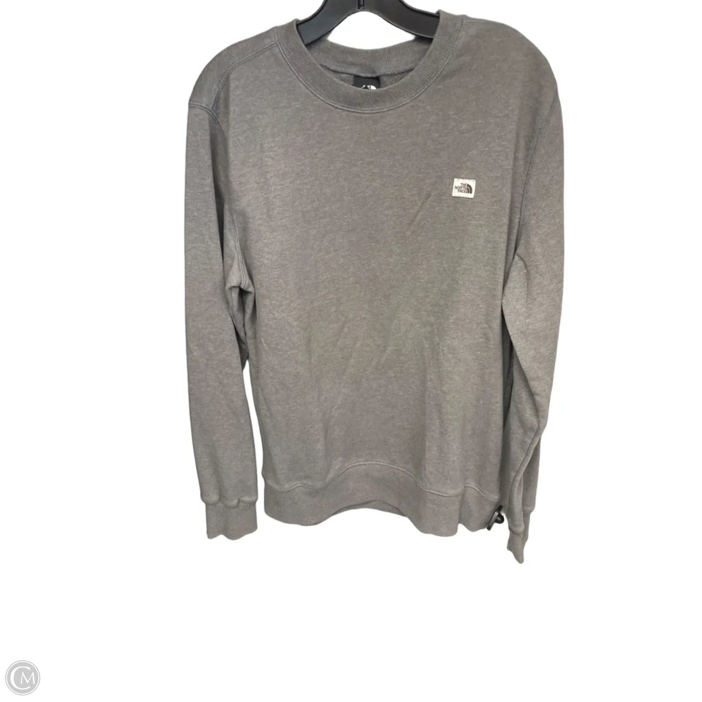 Athletic Sweatshirt Crewneck By The North Face In Grey, Size: M