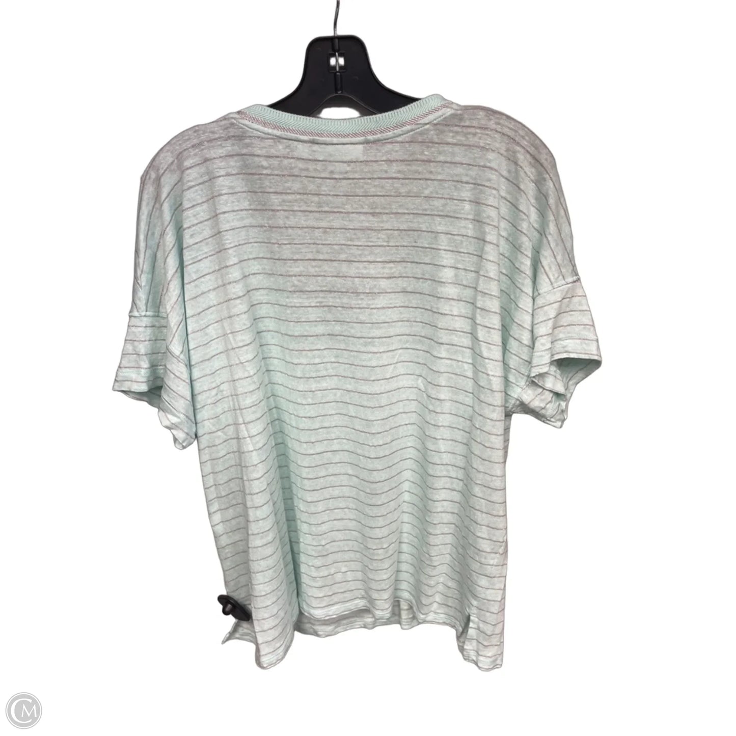 Top Short Sleeve By Chicos In Aqua, Size: Xl