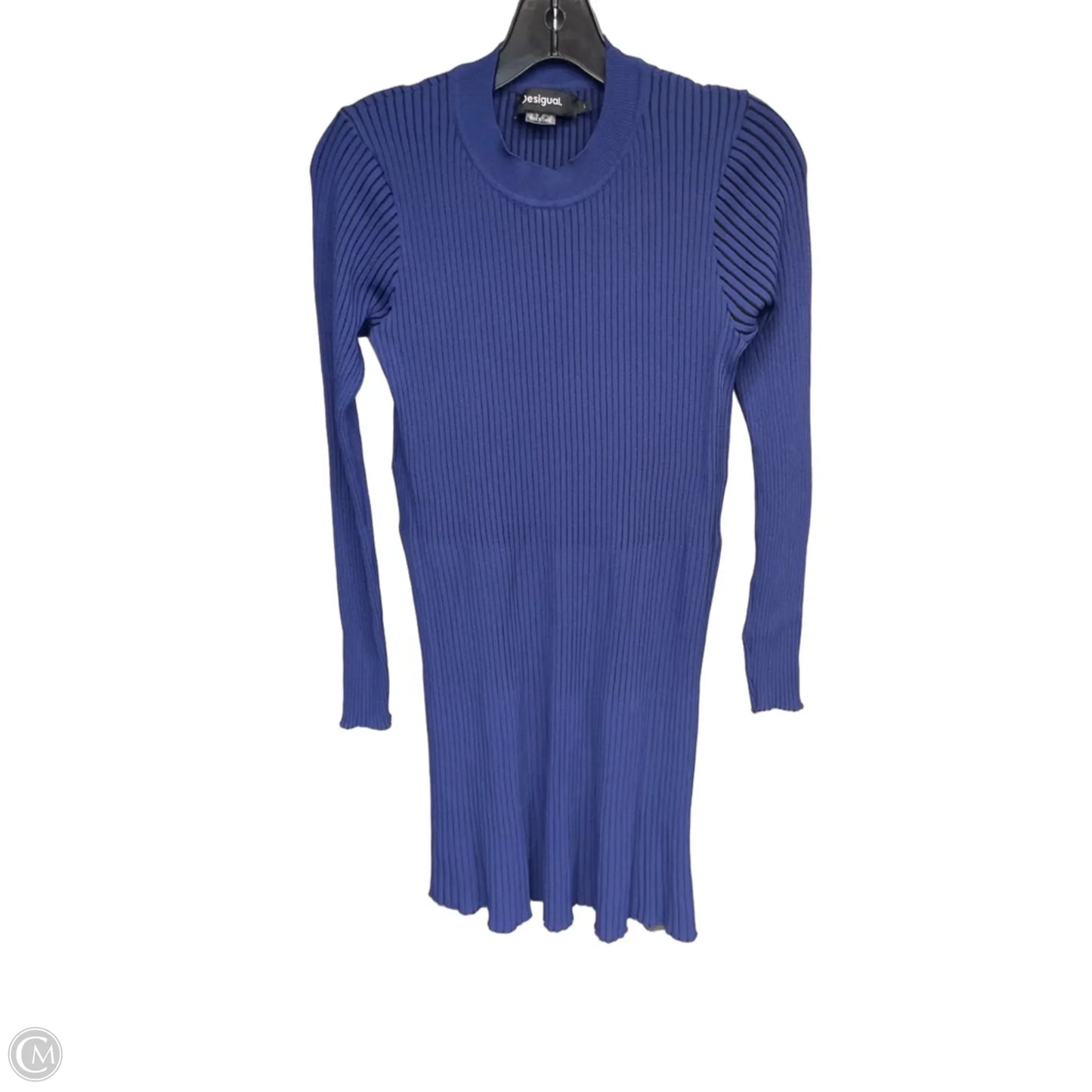 Dress Casual Midi By Clothes Mentor In Blue, Size: L