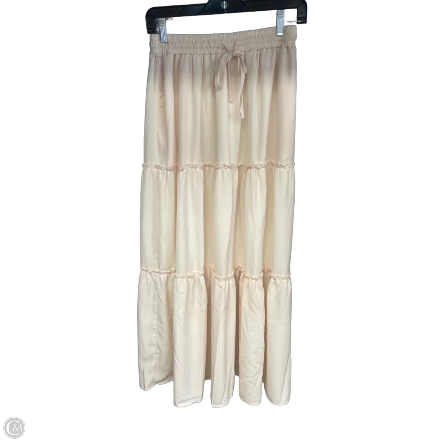 Skirt Maxi By Clothes Mentor In Cream, Size: M