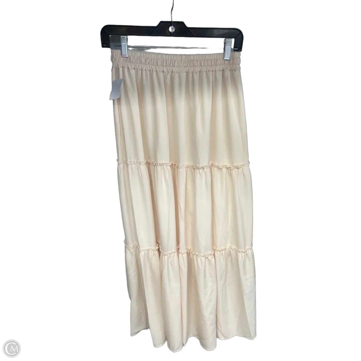 Skirt Maxi By Clothes Mentor In Cream, Size: M