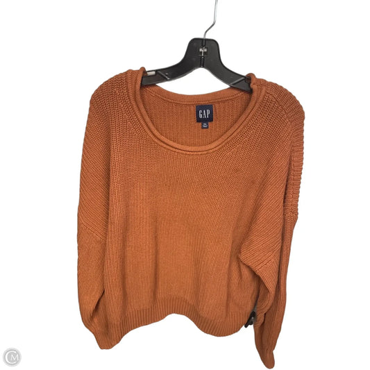 Sweater By Gap In Orange, Size: Xxl
