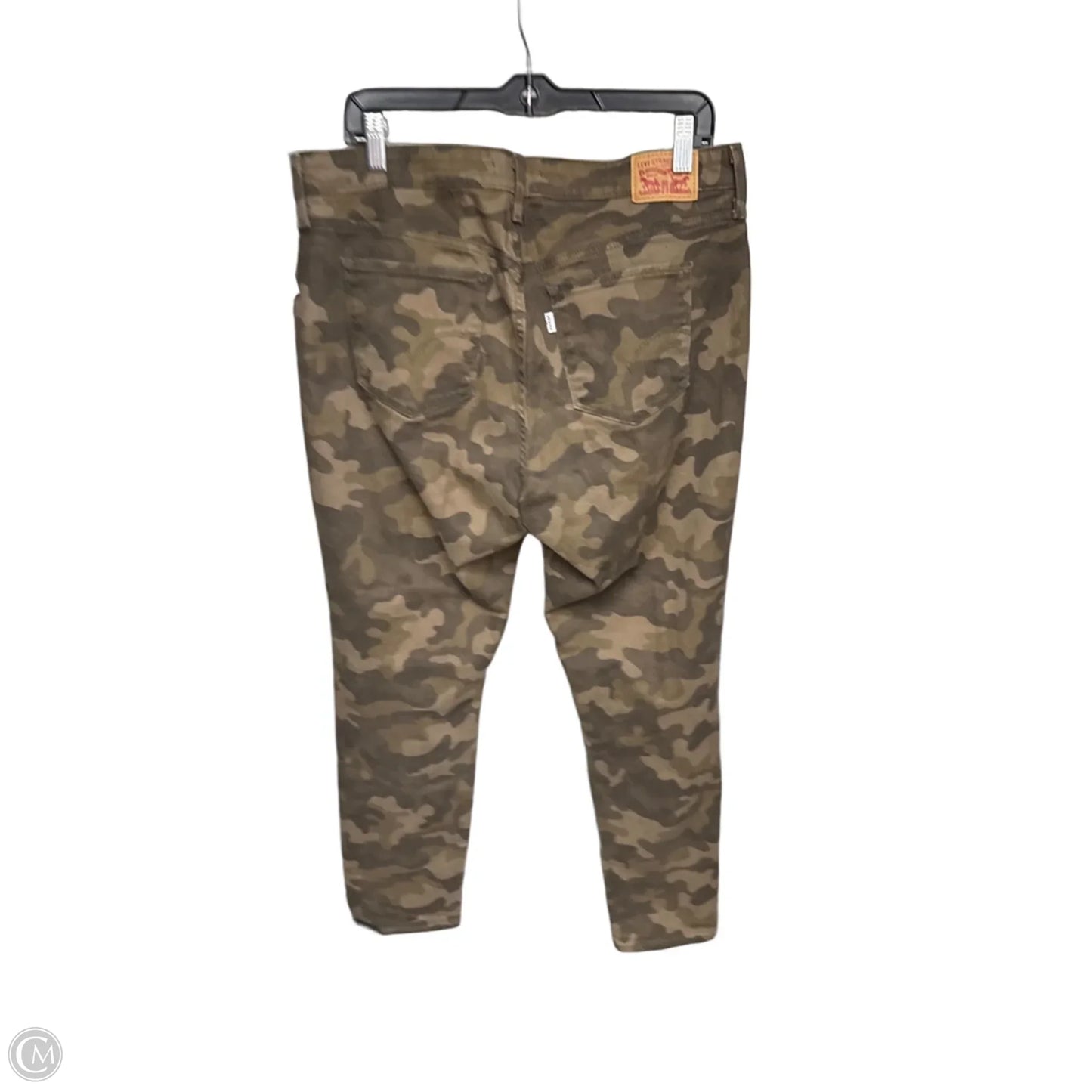 Jeans Skinny By Levis In Camouflage Print, Size: 18