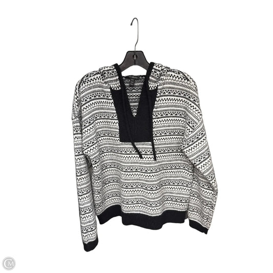 Sweater By Tribal In Black & White, Size: M