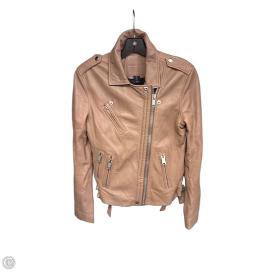 Coat Leather By Amaryllis In Pink, Size: S