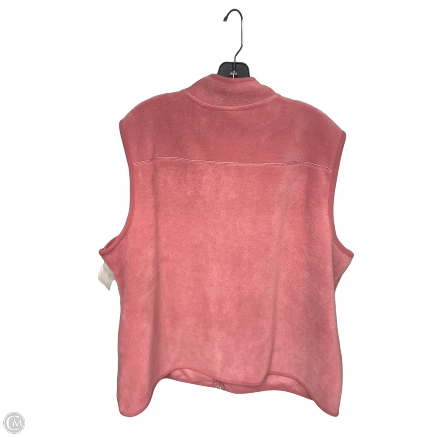 Vest Fleece By Style And Company In Pink, Size: 3x